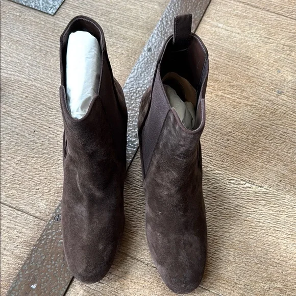 Christian Louboutin turelastic brown cosme suede ankle boot 85mm sz 39.5 - Picture 4 of 12